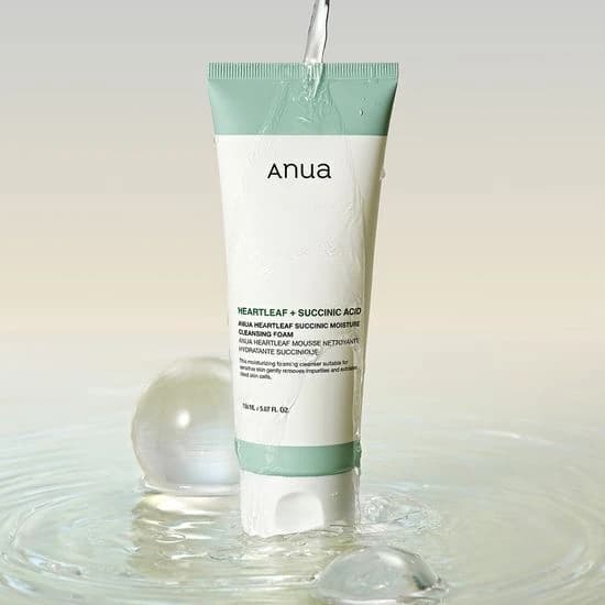 Heartleaf Succinic Moisture Cleansing Foam, 150ml, 1pack - Image 2